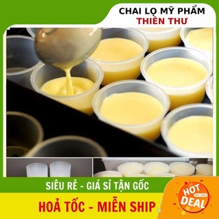 Hũ hộp làm caramen, hủ hộp bánh flan, khuôn làm bánh flan có nắp bằng nhựa 100% . ❣️