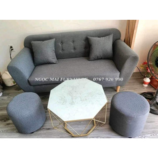 Trọn bộ sofa phòng tiếp khách ngũ bình nhỏ gọn , sofa nhà dân cao cấp giá xuất xưởng - bh 12 tháng