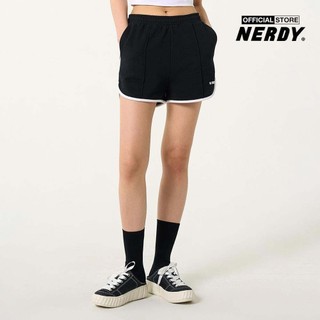 NERDY - Quần shorts ngắn nữ lưng thun Blenk Logo Dolphin PNEU24HP16-01