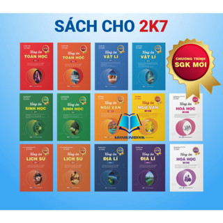 Sách 12 chương trình mới: Tổng ôn toán 12 , lí, hoá, sinh, văn, anh, sử địa ôn thi thpt quốc gia 2025, đánh giá năng lực