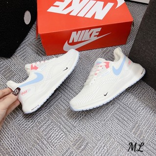 Giầy thể thao NK siêu nhẹ viền xanh mầu trắng Sz 36-40 Fullbox bill hãng