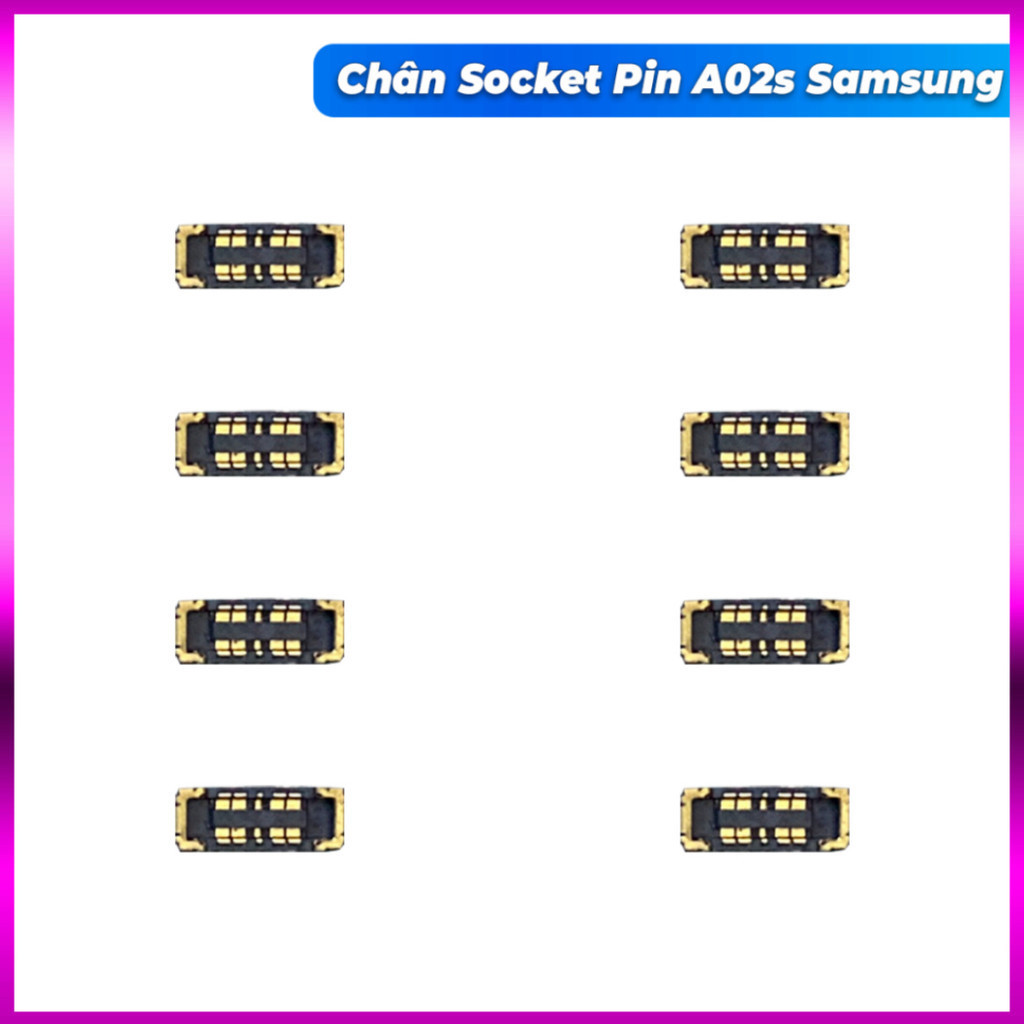 Chân socket pin trên main A02s, A03s, A03 samsung ,mới về