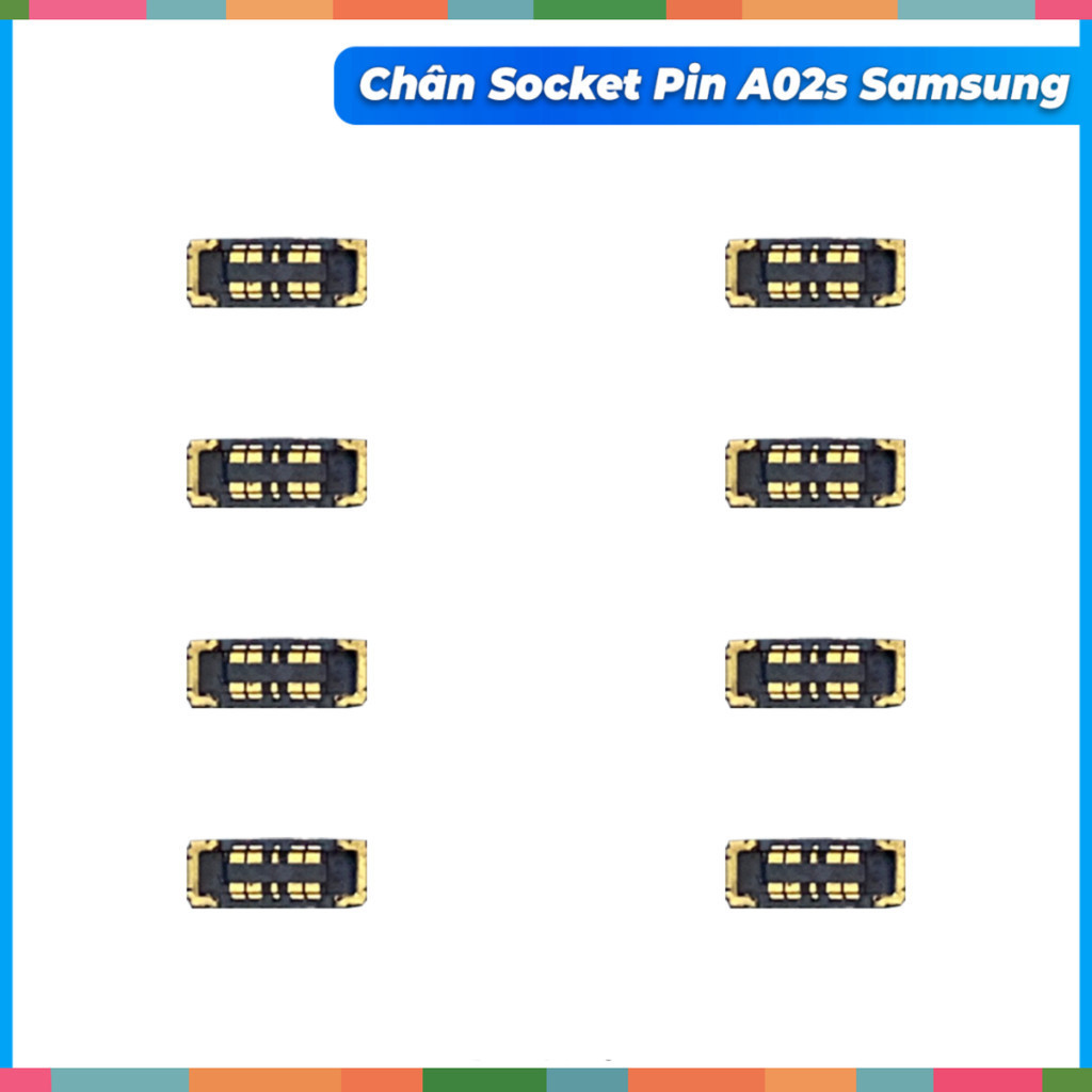 Chân socket pin trên main A02s, A03s, A03 samsung ,mới về