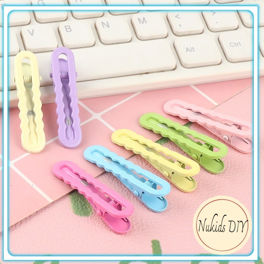 Set 2 Kẹp Tóc 5Cm Màu macaron