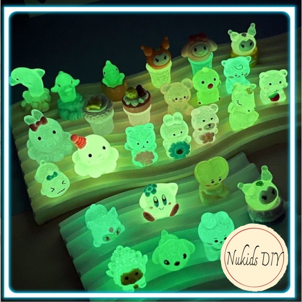 Combo 30 túi mù loại to phát sáng, charm phát sáng dạ quang, charm phát quang không trùng nhau, quà 