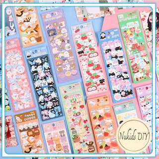 Combo 20/50/100 tấm sticker lấp lánh dán sổ trang trí, trang trí ốp điện thoại, toploader