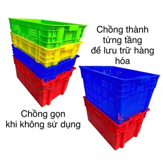 Rổ chữ nhật cao dài 60, rộng 40, cao 31cm, giao hàng hoả tốc tphcm, nhựa loại 1