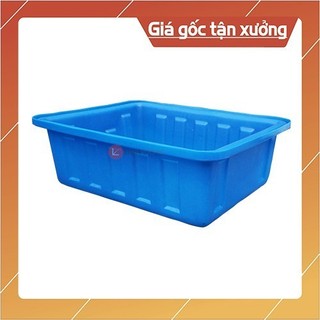 Thùng nhựa chữ nhật 100 lít 82 x 65 x 28cm chất liệu nhựa chống UV siêu bền