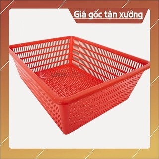 rổ nhựa chữ nhật số 1 nhựa Cần Thơ 47x37,5x17cm