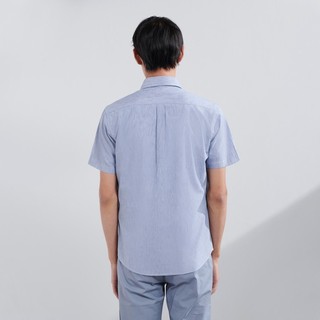 Hla - áo sơ mi nam ngắn tay kẻ sọc thanh lịch hla vertical striped short sleeve shirt