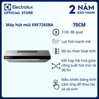 Máy hút mùi Electrolux dạng cổ điển 70cm ERF726SBA, Hút mùi nhanh chóng