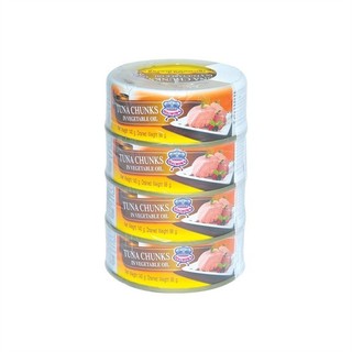 (100% Ảnh Thật) 👉  Cá ngừ ngâm dầu thực vật Sea Crown - Thái Lan 👉 lốc 4 x 140g