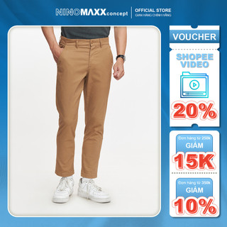 NINOMAXX Quần kaki nam basic kiểu dáng trẻ trung nhiều màu Tralvel Fit 2205003