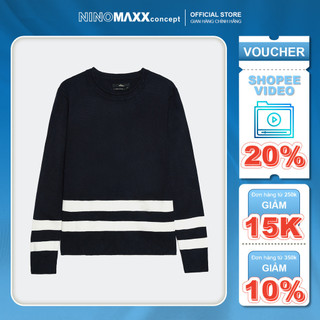 N&m áo sweater nam tay dài phối sọc 1806078
