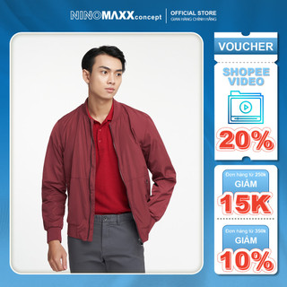 Ninomaxx áo khoác bomber nam trượt nước 2207012