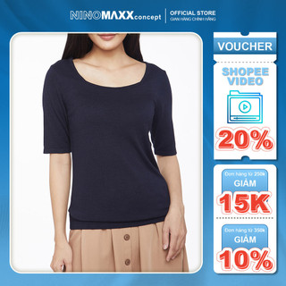 N&m áo sweater basic nữ tay ngắn 1905014