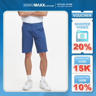 Quần short nam kaki chất cotton chuẩn form n&m thương hiệu ninomaxx 2202013