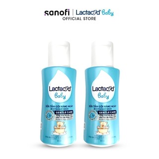 Bộ 2 sữa tắm gội trẻ em lactacyd gentle care 60ml/chai