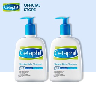 Combo 2 Sữa rửa mặt làm sạch dịu nhẹ không xà phòng Cetaphil Gentle Skin Cleanser 500ml/chai
