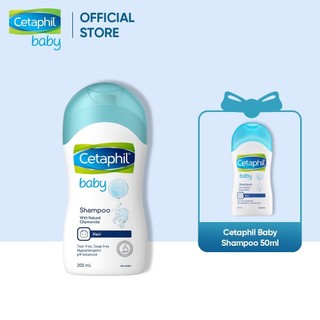 [Tặng Cetaphil Baby Moisturizing Wash&Bath 50ml] [Date 06.23] Dầu gội dịu nhẹ cho bé Cetaphil Baby Shampoo 200ml