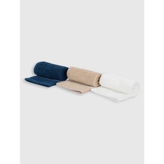 Combo 3 khăn mặt canifa chất liệu 100% cotton mềm mại kích thước 42x28cm 9ha22a004