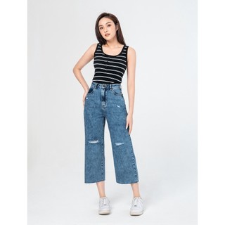 Quần jeans nữ ống rộng canifa 6bj21s005