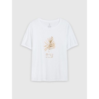 Áo phông nữ CANIFA chất liệu cotton USA hoạt tiết thời trang - 6TS21S019