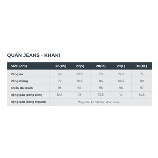 Quần jeans nữ 6BJ20A009 Canifa