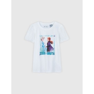 Áo phông bé gái CANIFA cotton in hình Frozen thời trang - 1TS21C003