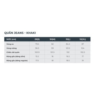 Quần jeans nam 8BJ20A007 Canifa