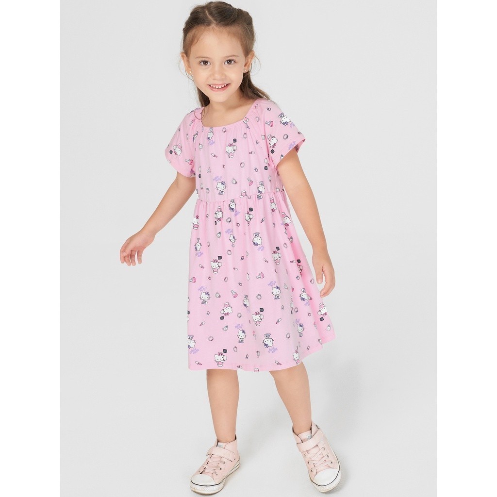 Váy liền bé gái Hello Kitty CANIFA - 1DS21S012