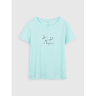 Áo phông nữ cotton USA CANIFA - 6TS21S014
