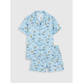 Bộ đồ bé trai cotton in hình họa tiết dễ thương CANIFA - 2LS21S014