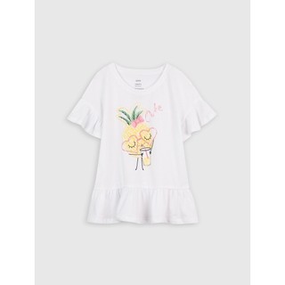 Áo phông bé gái cotton USA CANIFA - 1TS21S020-SW001