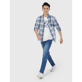 Áo sơ mi nam dài tay kẻ caro 8TH21A002 Canifa