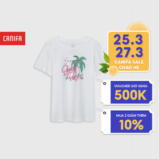Áo phông bé gái cotton USA CANIFA - 1TS21S016
