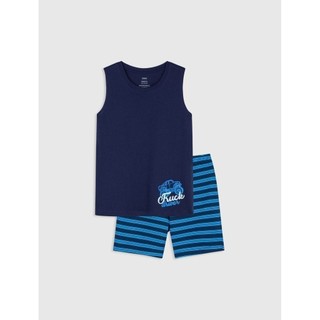 Bộ quần áo cotton mặc nhà cho bé trai CANIFA - 2LS20S005