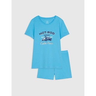 Bộ quần áo bé trai CANIFA cotton in hình dễ thương - 2LS20S007