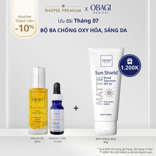 Bộ đôi Serum Cấp Nước Dưỡng Ẩm Obagi Daily Hydro-Drops 30ml và Tinh chất dưỡng trắng Obagi Professional-C 10%-Small-12.5