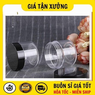 Hủ đựng kem hủ nhựa 20g,30g,50g nắp đen , hủ chiết kem , lọ chiết mỹ phẩm