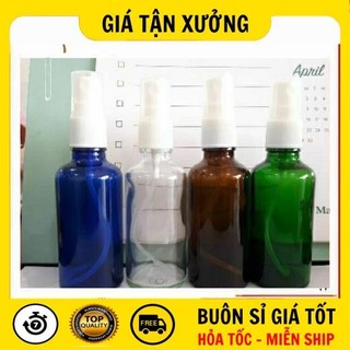 [SỈ SIÊU RẺ] Chai Xịt Phun Sương  Lọ Chiết Nước Hoa ✪ Chai Xịt Phun Sương Thủy Tinh 50ml,100ml Chiết Nước Hoa .