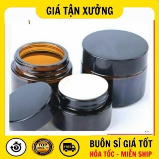 Hủ hộp đựng kem hủ hộp đựng kem thủy tinh nâu 5g-100g chiết kem