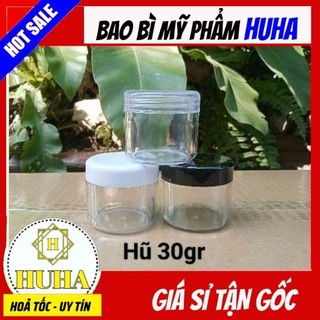 Hủ hộp nhựa tròn 30gam/ hủ hộp chiết kem/ hủ hộp đựng mỹ phẩm
