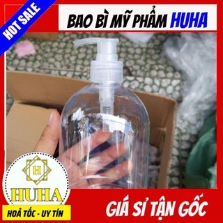 Chai lọ vòi nhấn 500ml béo lùn chiết mỹ phẩm