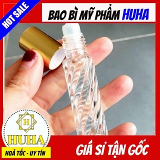 Vỏ bi lăn 10ml thân xoắn nắp vàng/bạc