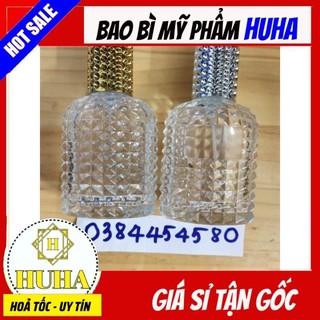 Chai lọ chiết nước hoa gai valentino 30ml, 50ml nắp bạc/ vàng/ chai lọ đựng dầu thơm bằng thủy tinh