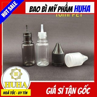 Chai lọ mực xăm 10ml, chai lọ nhựa chiết mực phun xăm, chai lọ nhỏ mắt granty