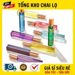 Chai lọ chiết nước hoa ❤ chai lọ chiết nước hoa 3ml 5ml 10ml vuông đựng dầu thơm