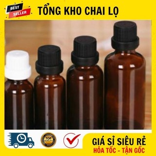 [RẺ VÔ ĐỊCH] Chai Lọ Chiết Serum ❤ Chai Lọ Đựng Tinh Dầu Thủy Tinh Nắp Vặn Đen Nhỏ Giọt 50ml,100ml