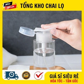 [RẺ VÔ ĐỊCH] Chai Lọ Chiết Nước Tẩy Trang ❤ Chai Lọ Chiết Mỹ Phẩm Toner Có Nút Nhấn Tiện Lợi 300ml,200ml,150ml,120ml